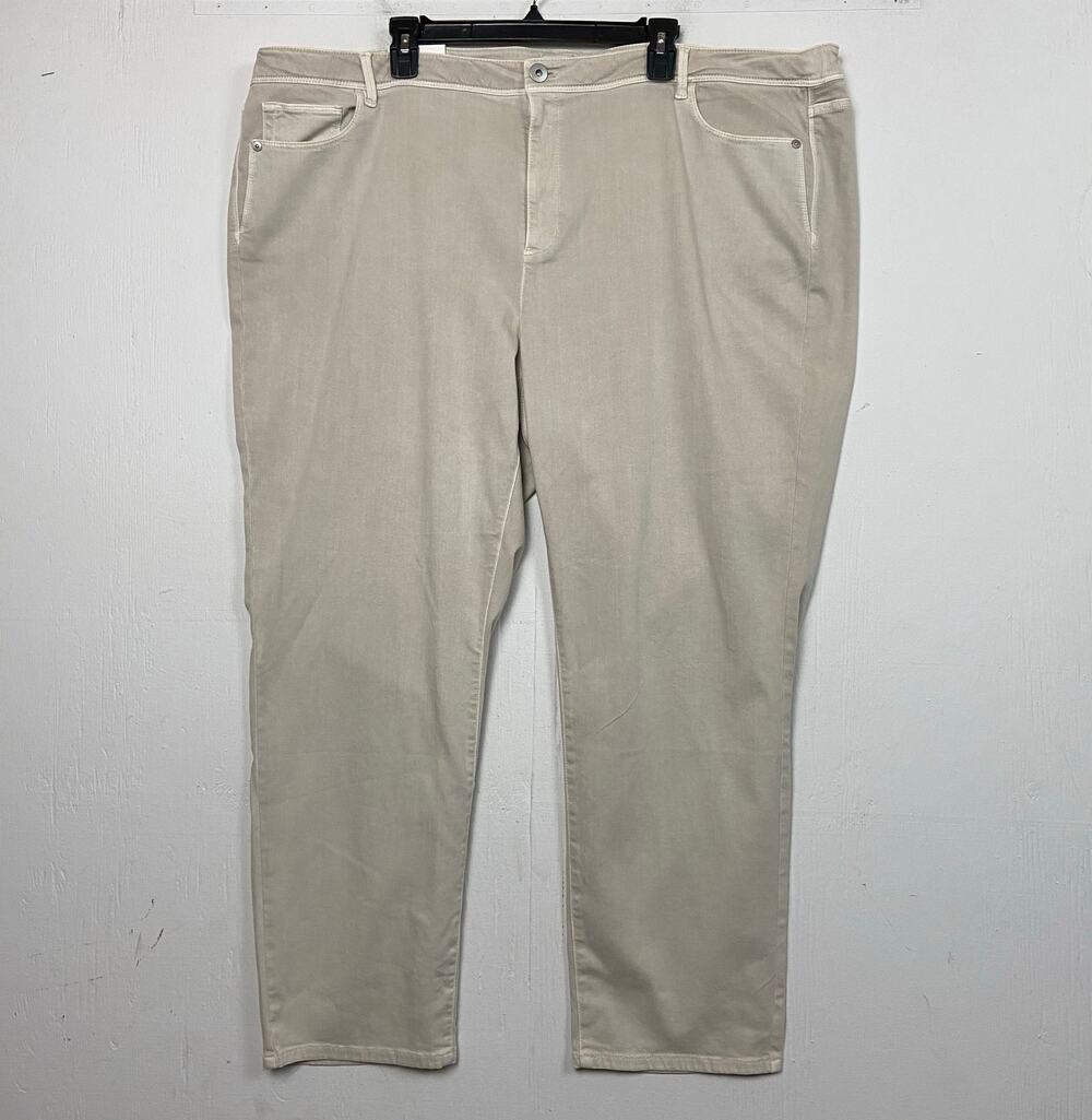 J. Jill Women's Light Pebble Authentic Fit Slim Ankle Jeans Size 28W NWT